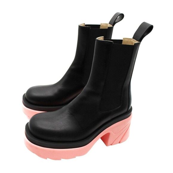 Wardrobe 02 Flash Contrast-Sole Tire Ankle Boots - Picture 5 of 8